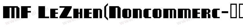 MF LeZhen(Noncommerc字体转换
